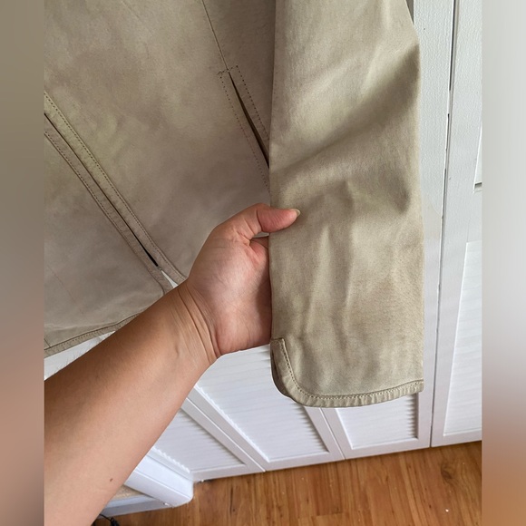 Tan real Leather suede jacket - Picture 4 of 6